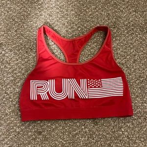Red “RUN” Sports Bra by Old Navy Active